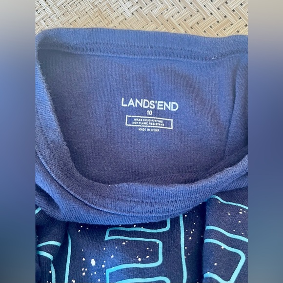 2 Lands' End Kids Long Sleeve Snug Fit Pajama Set - Picture 6 of 11